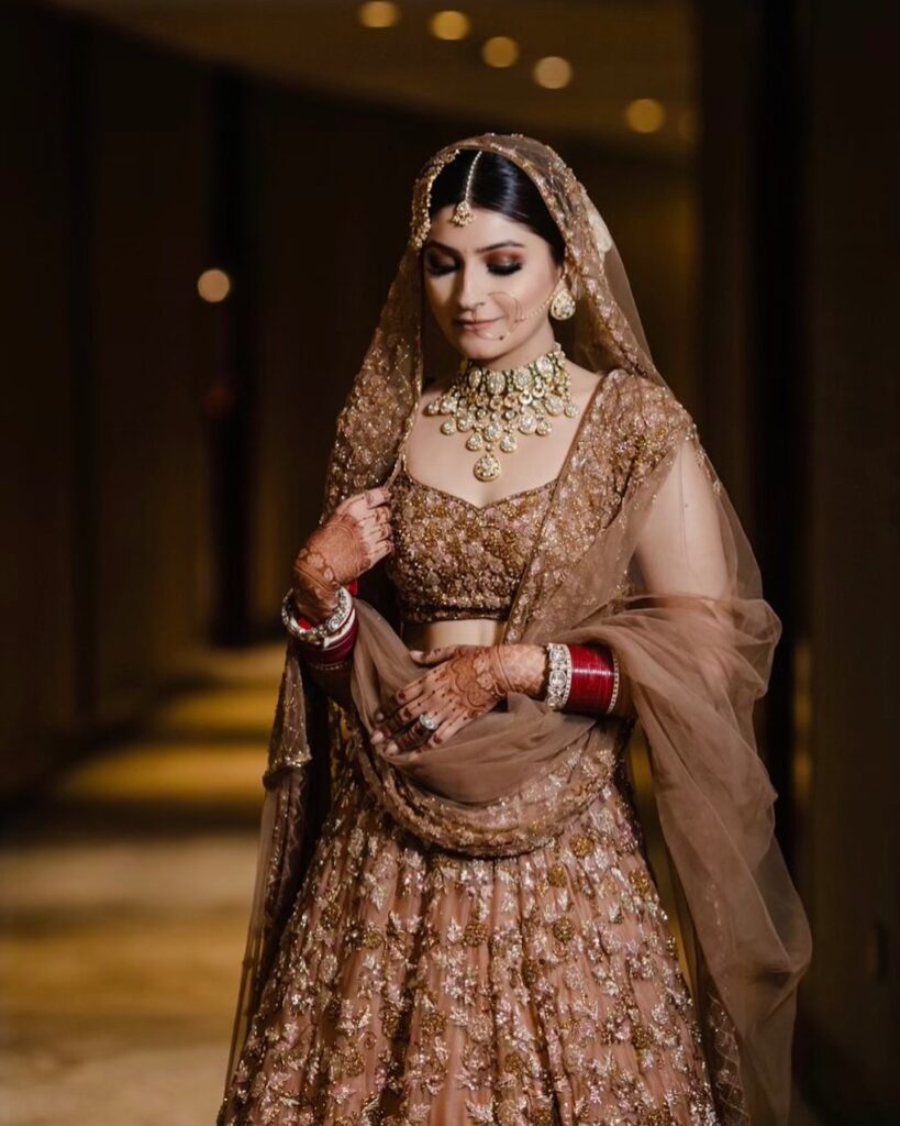 Bridal Golden Lehenga 1