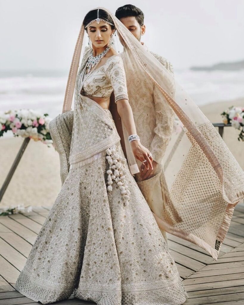 Silver Lehenga Bridal