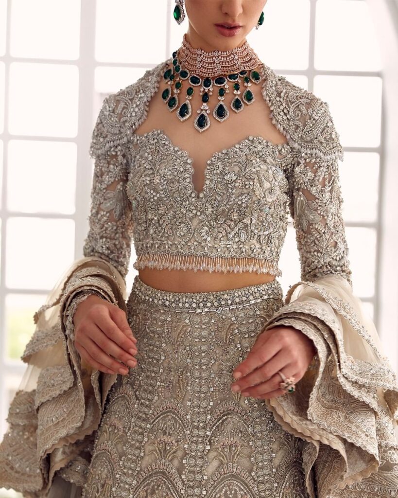 Silver Lehenga Choli