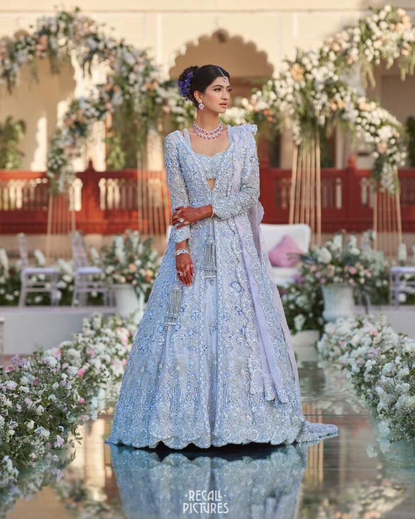 Silver Lehenga For Wedding