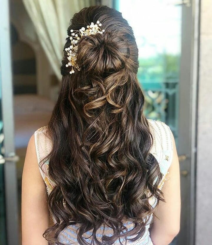 Bridal Hairstyles for Long Hair for Indian Brides