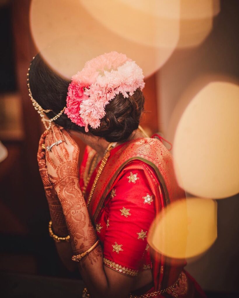 South Indian Bridal Bun