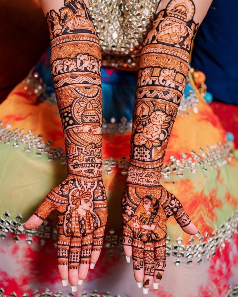 Full Hand Mehndi Design Bridal