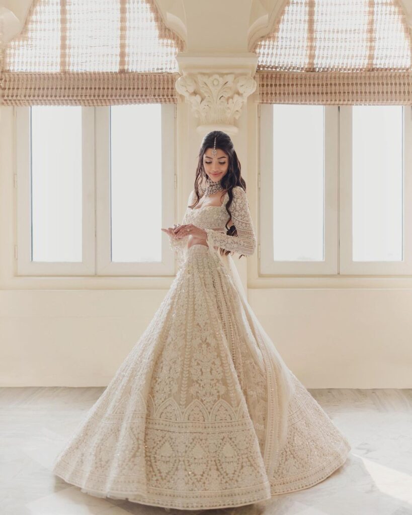 White Bridal Lehenga