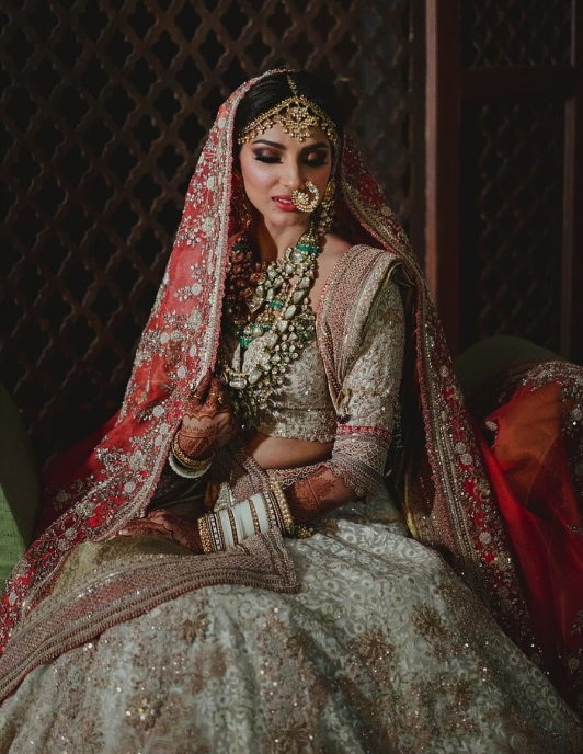 White Bridal Lehenga