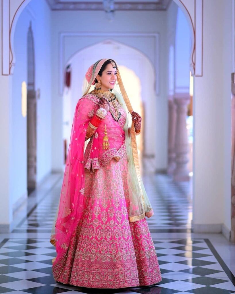 Pink lehenga Brides