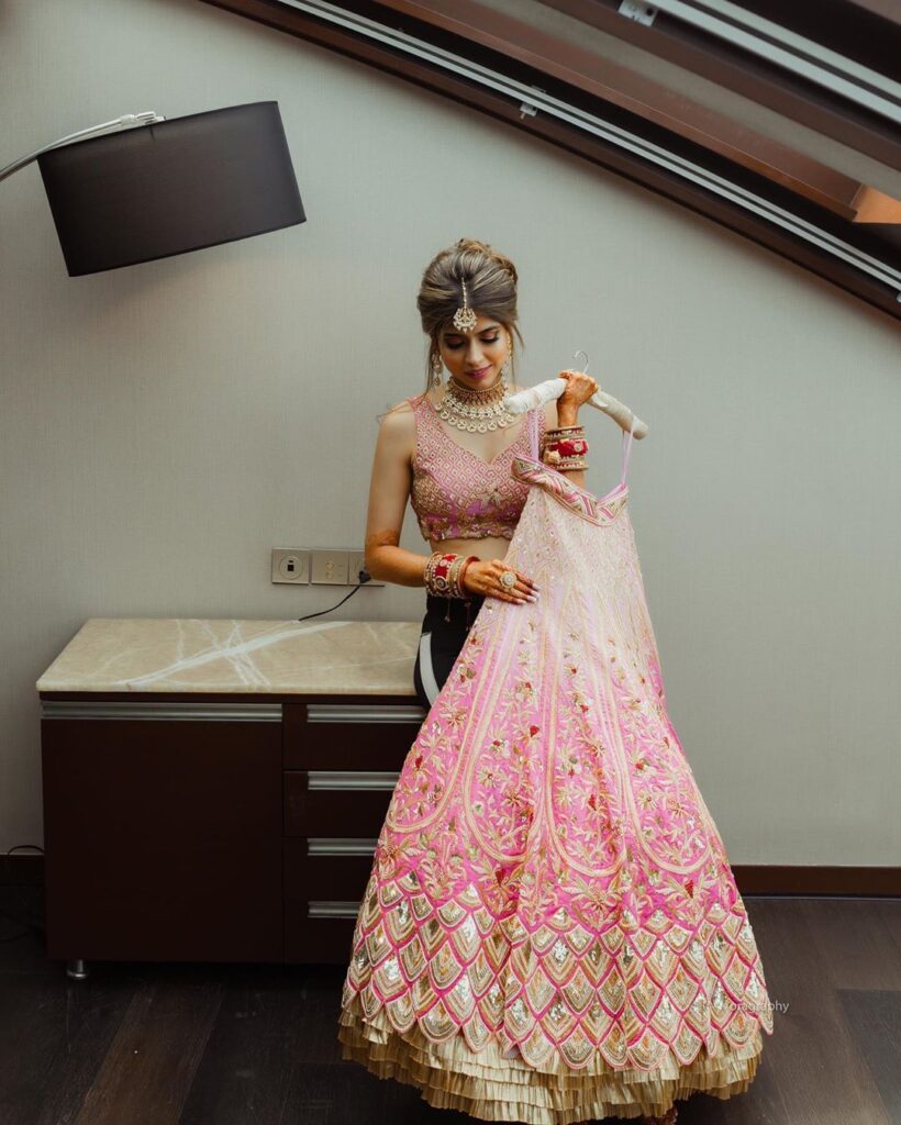 Pink lehenga Brides