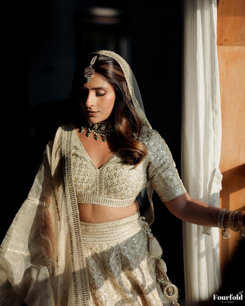 Wedding White Bridal Lehenga