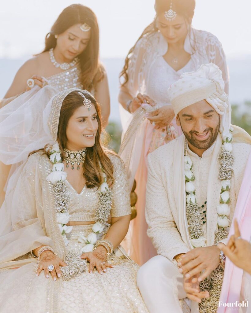 Wedding White Bridal Lehenga