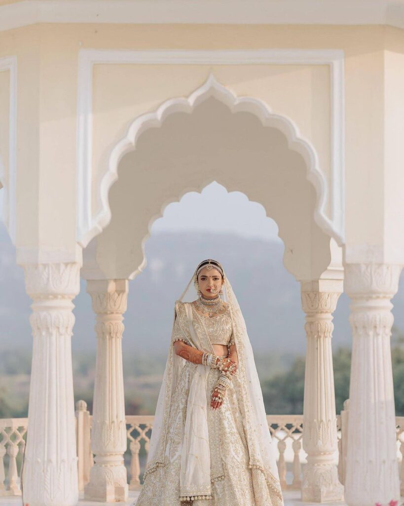 Off White Bridal Lehenga For Wedding