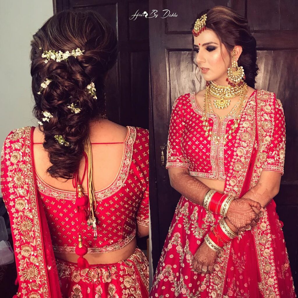 15 Latest Indian Bridal Wedding Hairstyles for Medium/Short Hair