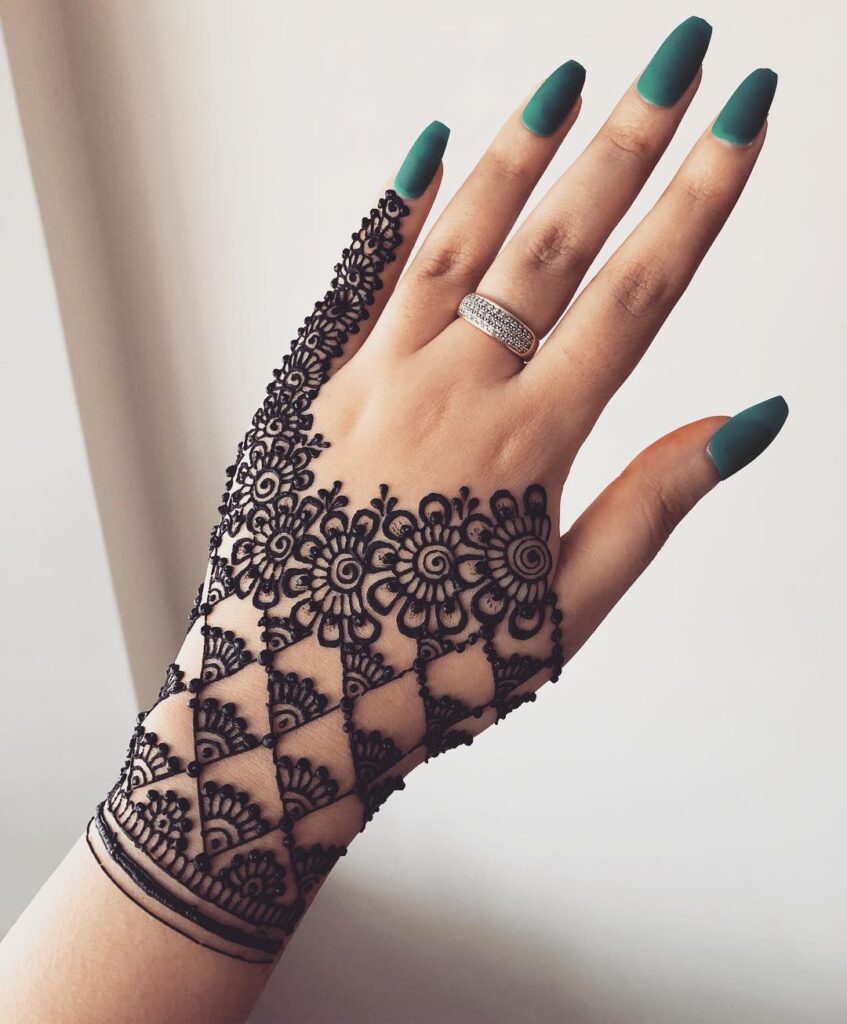 Simple Mehendi Design Back Hands