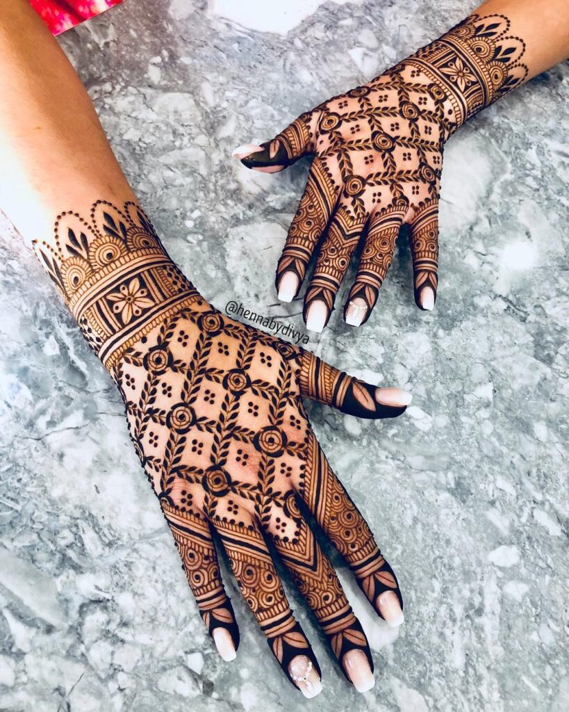 Simple Mehendi Design Back Hands