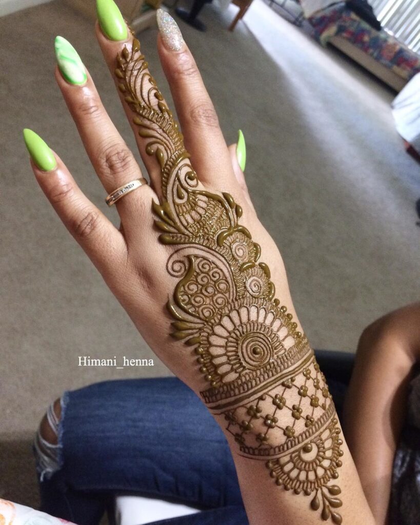 simple mehndi designs for hands for beginners