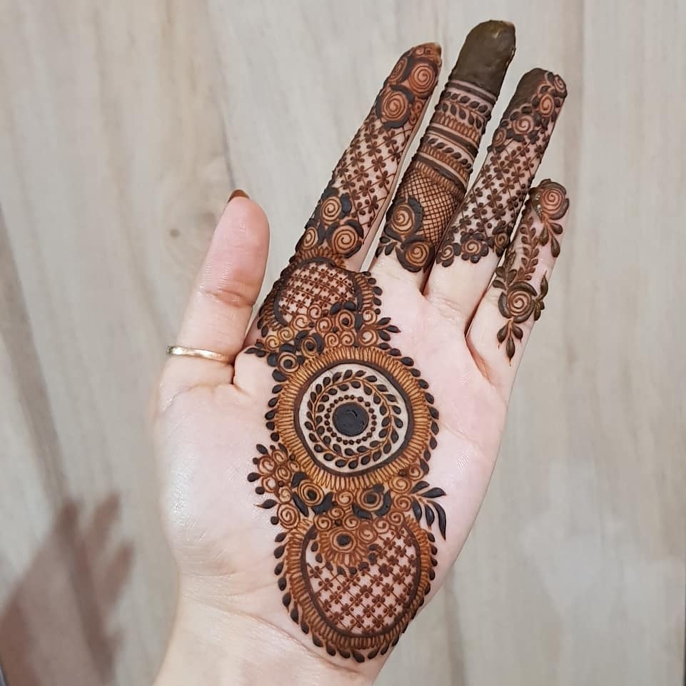 simple henna designs for palms