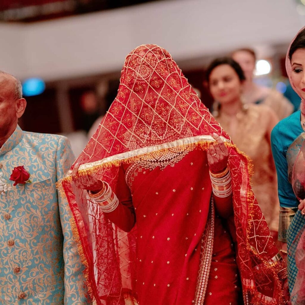 Saree on Wedding Day