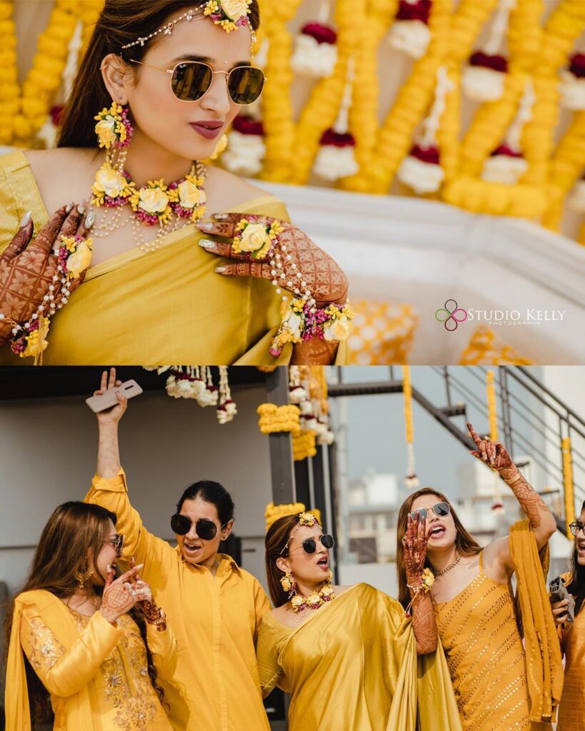 haldi dress for bride sister