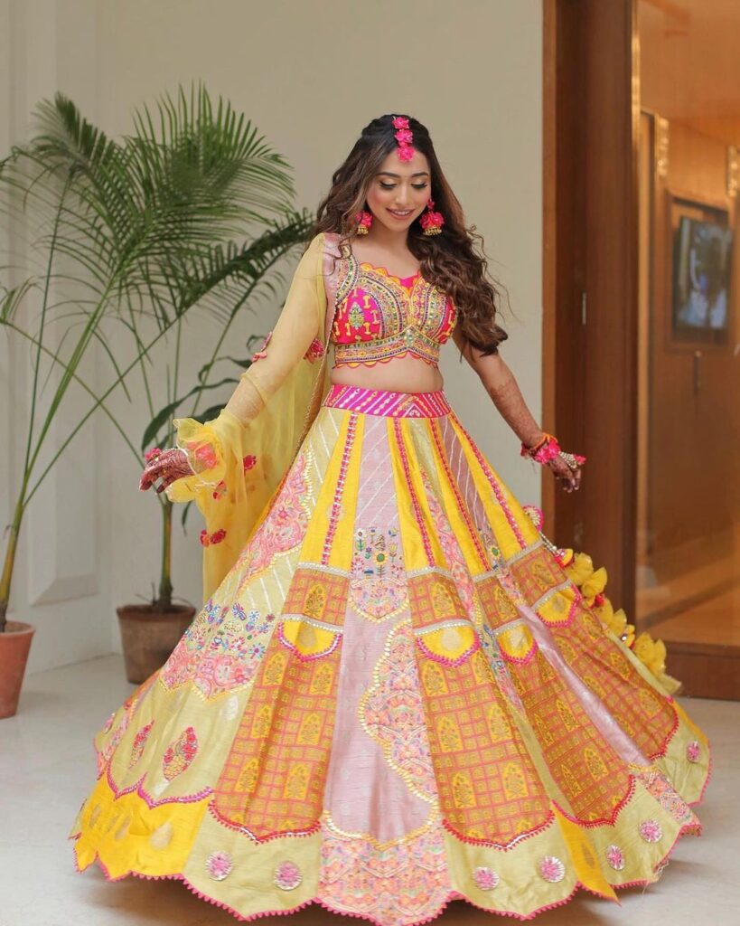 Haldi Lehenga Design Ideas