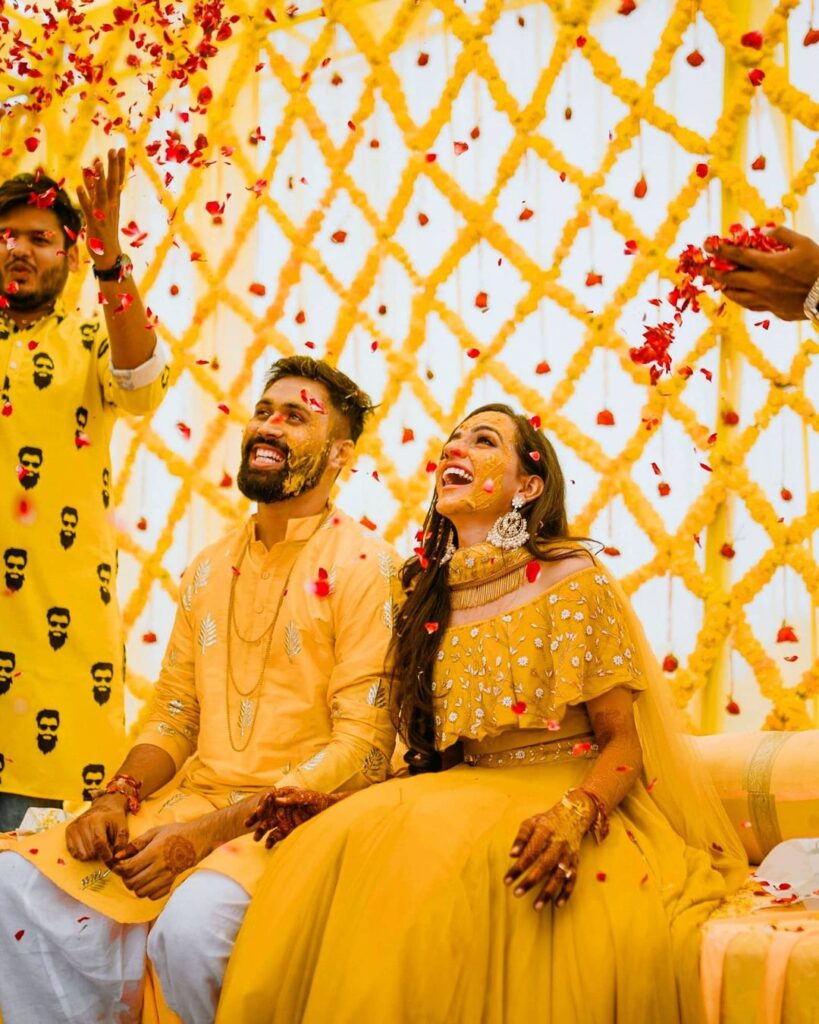 Haldi Dress For Couple