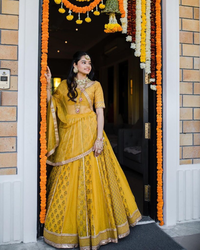 Amber Yellow Long Gown for Wedding Party| Latest Gown Design for Party