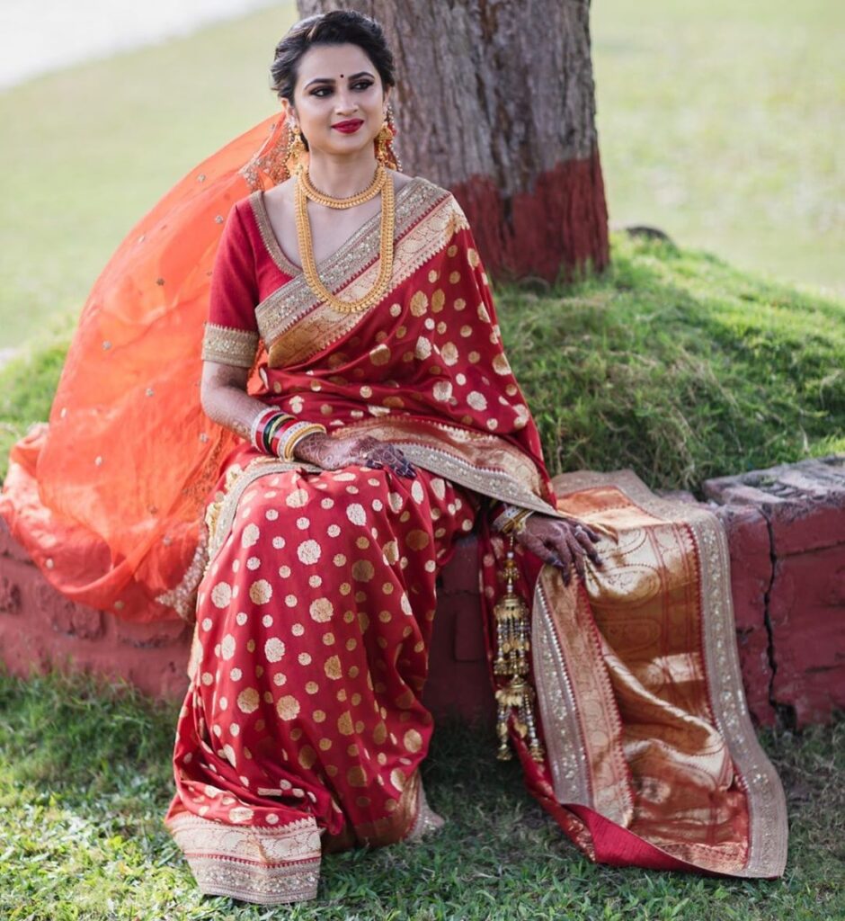 Saree on Wedding Day