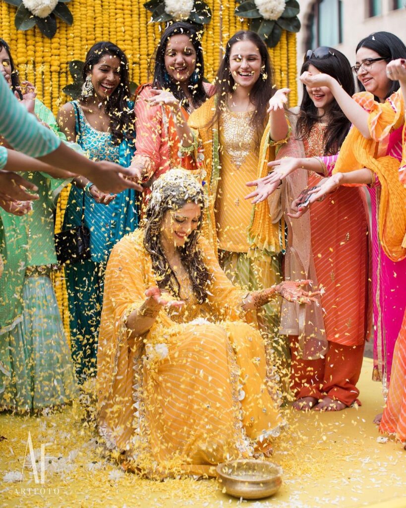 Haldi Function Dress For Girl