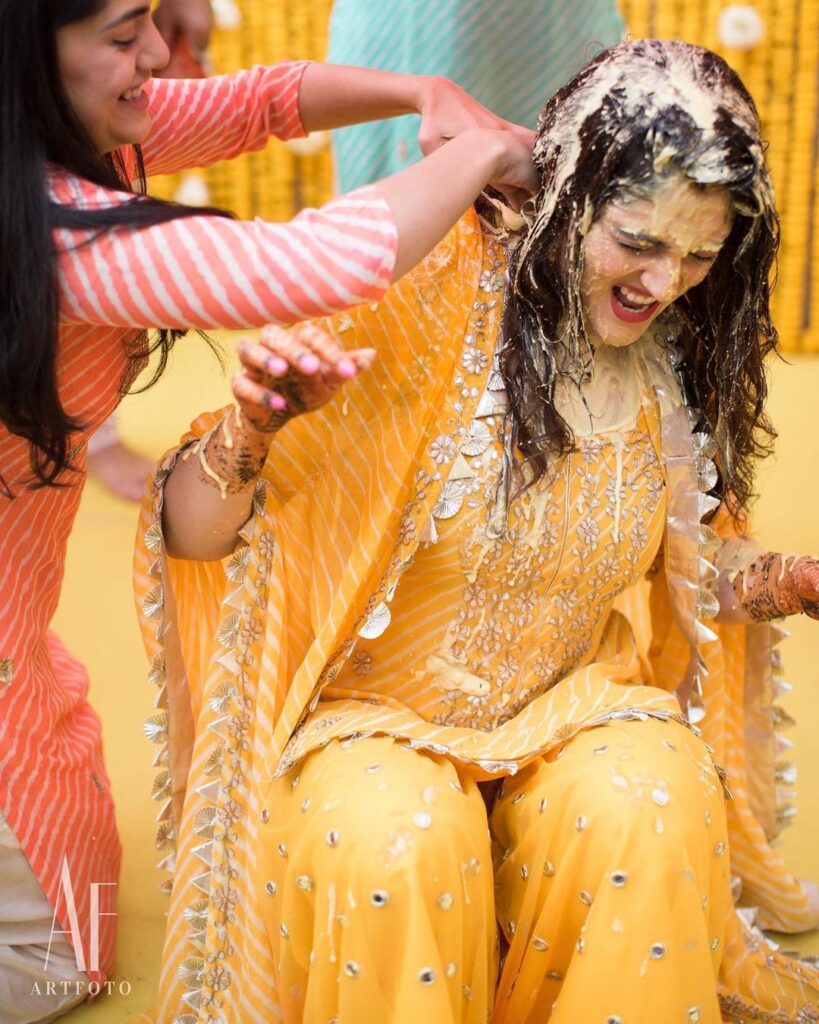 Haldi Function Dress For Girl