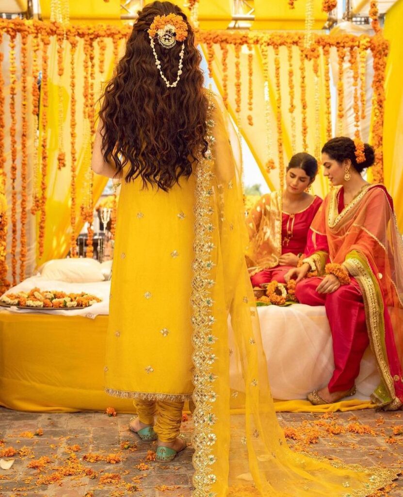 Simple Haldi Dress