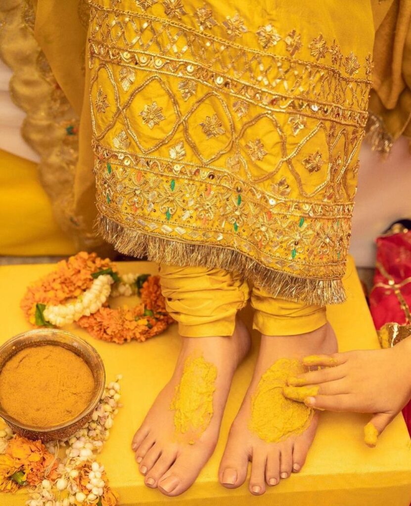 Simple Haldi Dress