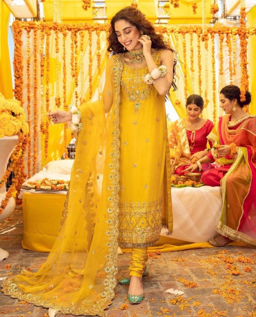 Simple Haldi Dress