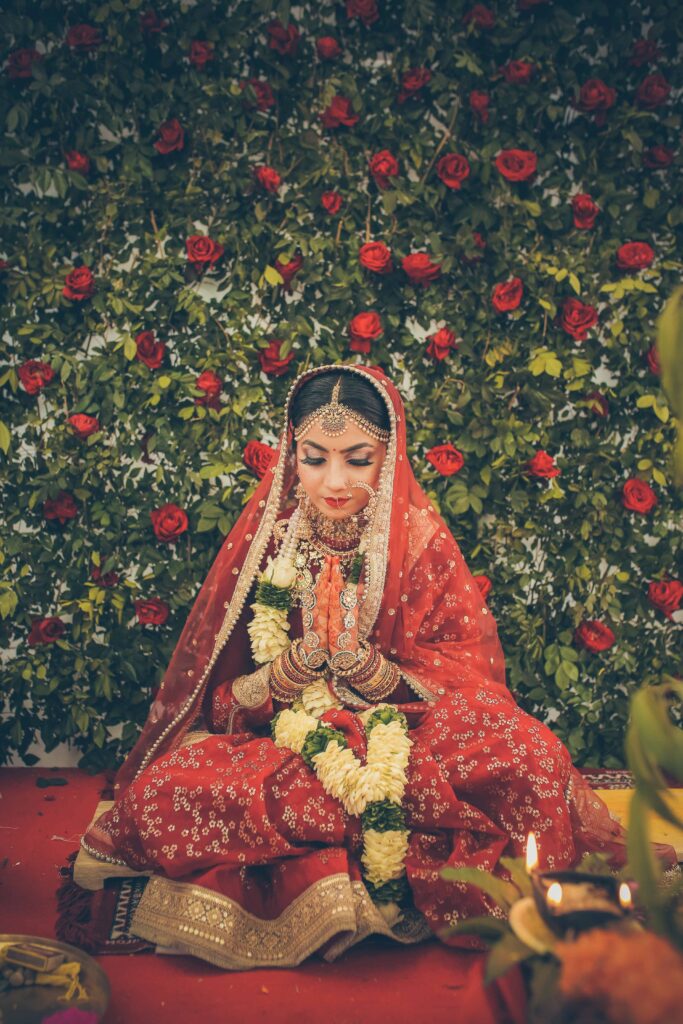 Saree on Wedding Day