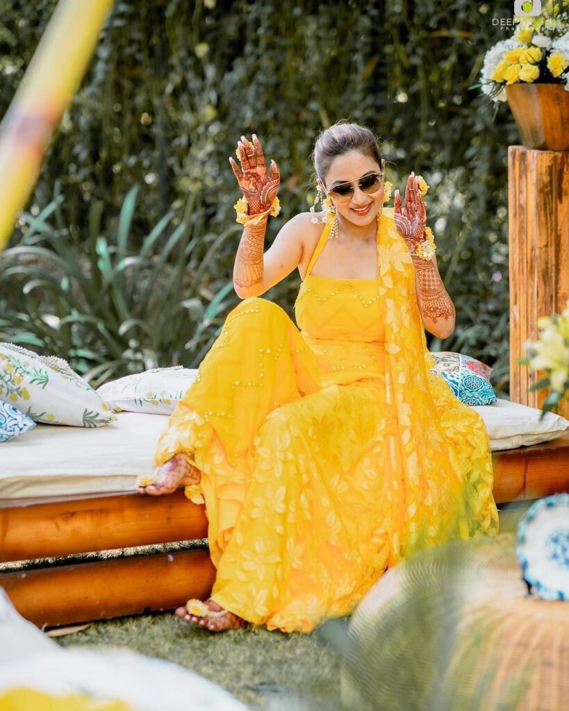 Haldi Function Dress Idea For girl 