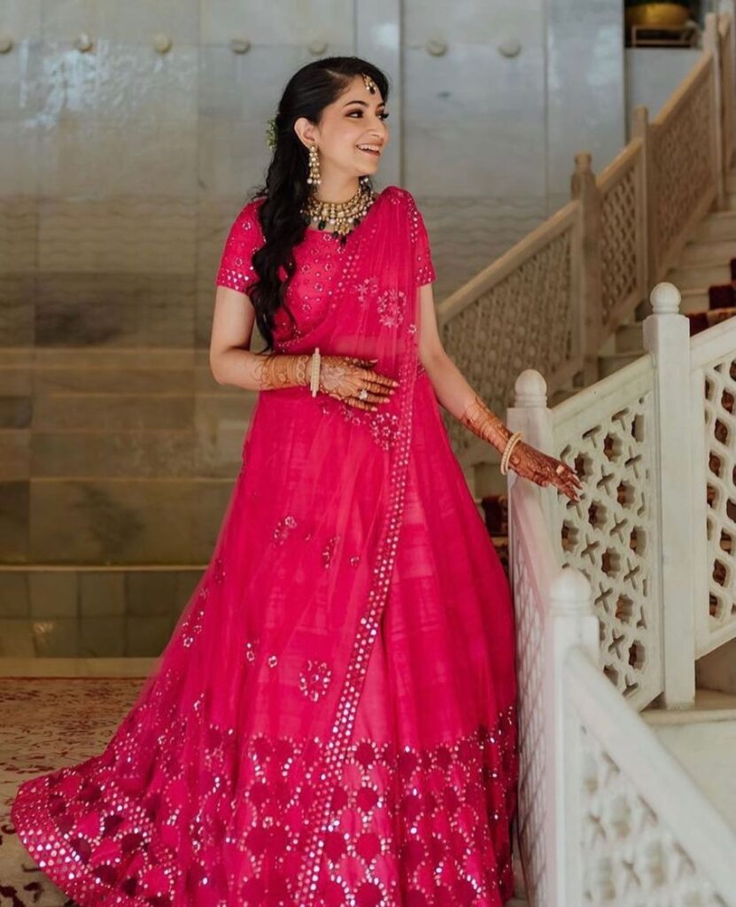 Rani Pink Bridal Lehenga