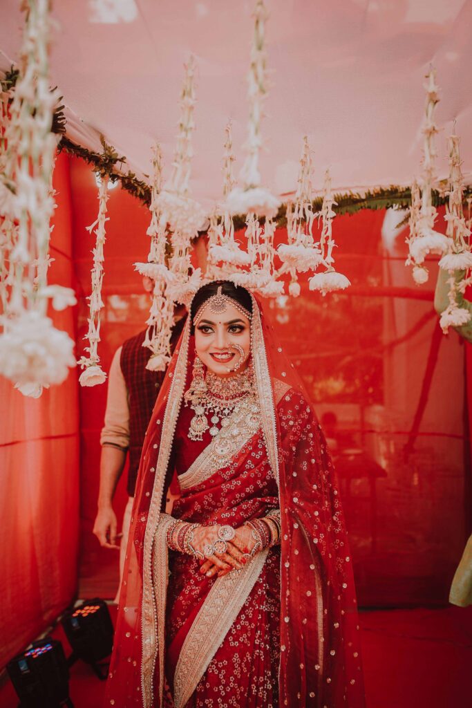 Saree on Wedding Day