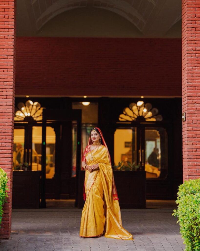 Saree on Wedding Day