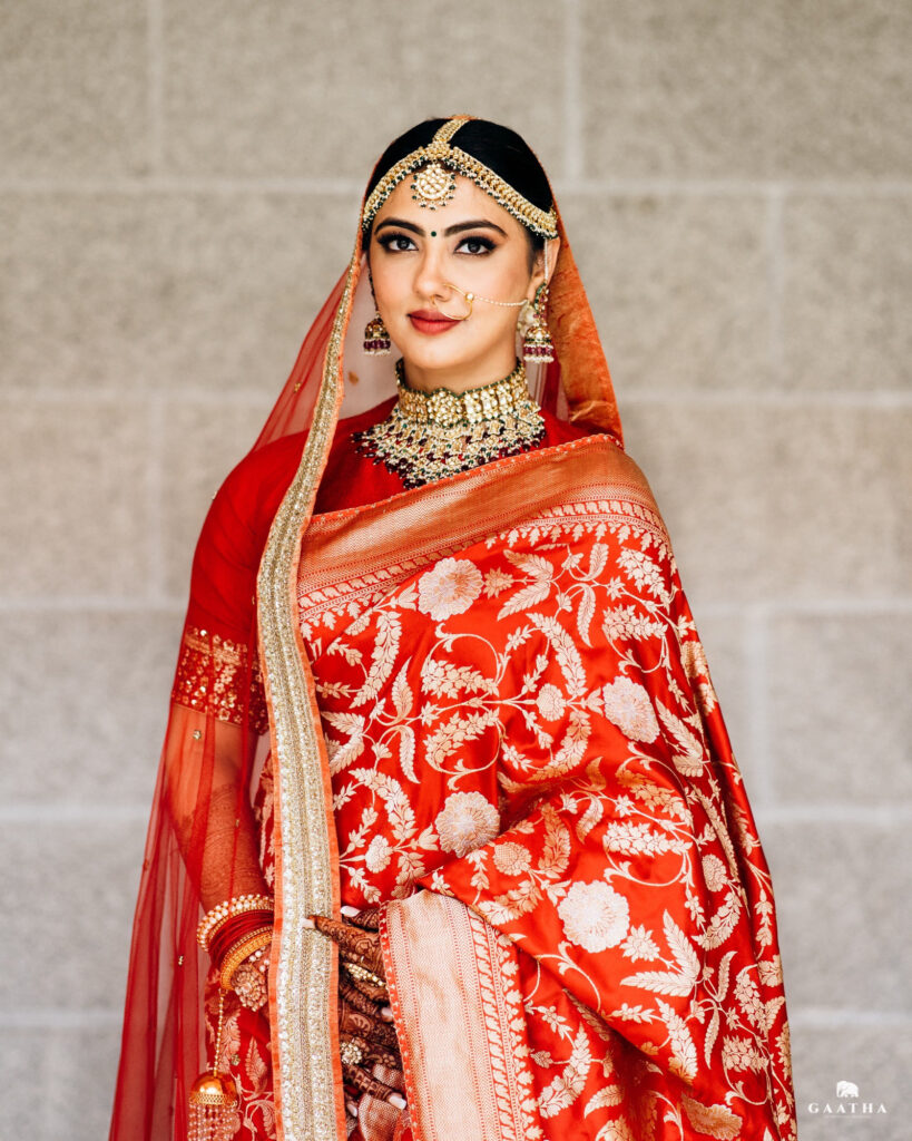 Saree on Wedding Day