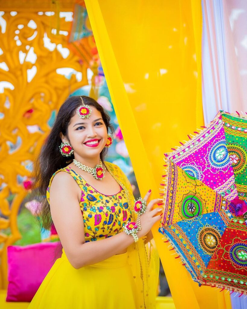 Haldi Function Dresses