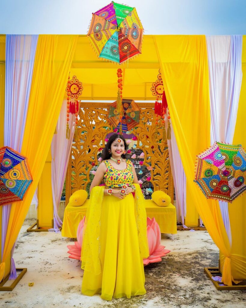 Haldi Function Dresses