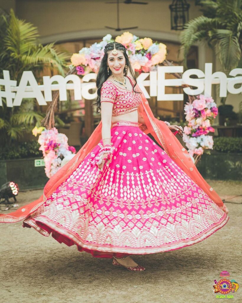 Pink Benarasi Lehenga