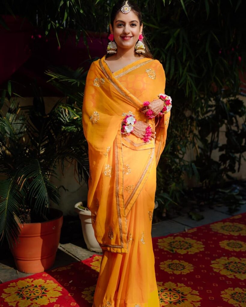 Haldi Saree Yellow