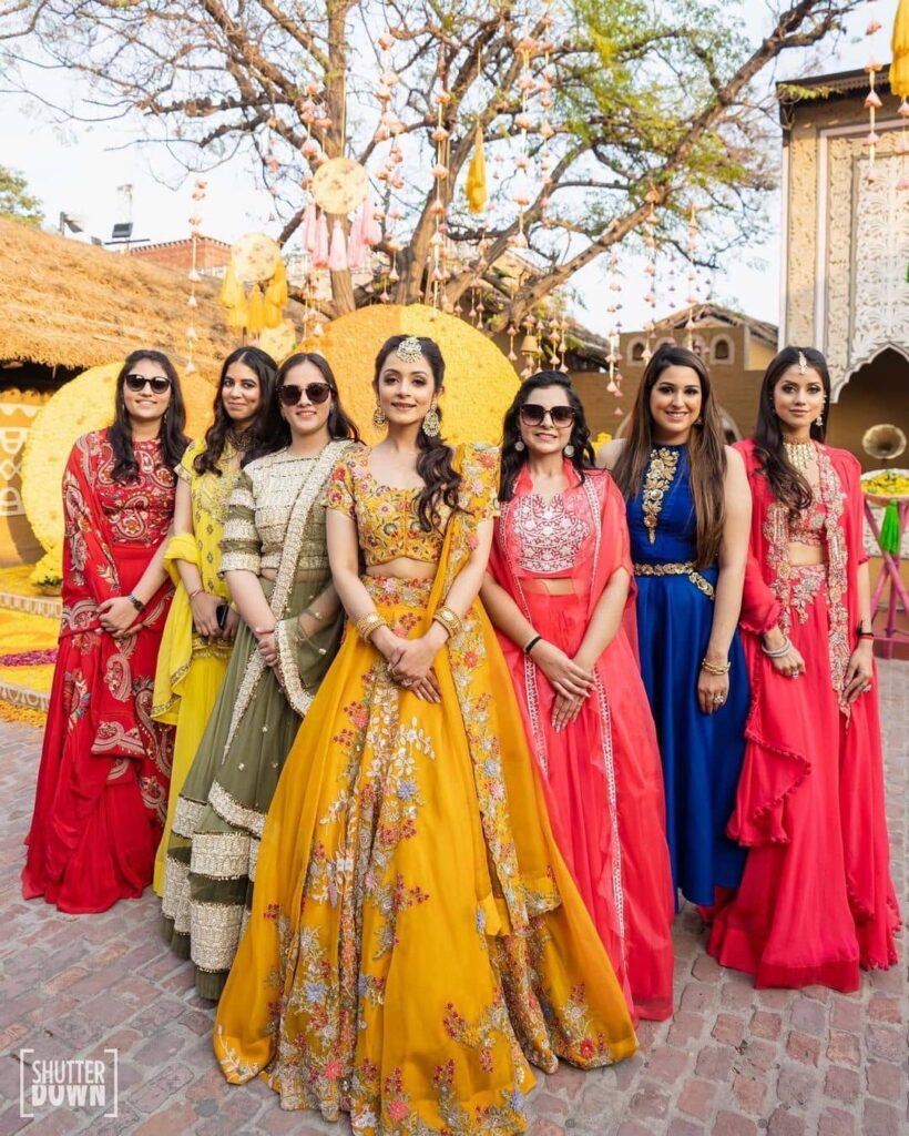 Haldi Dresses For Sister