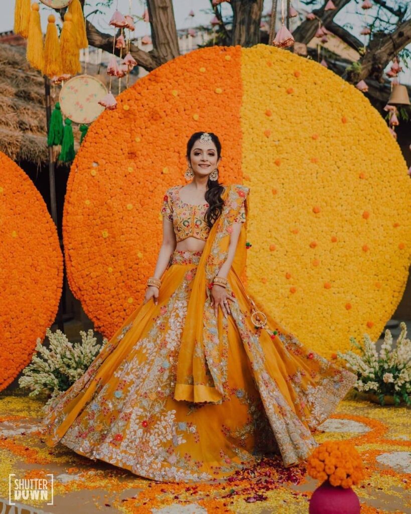 Haldi Dresses For Sister