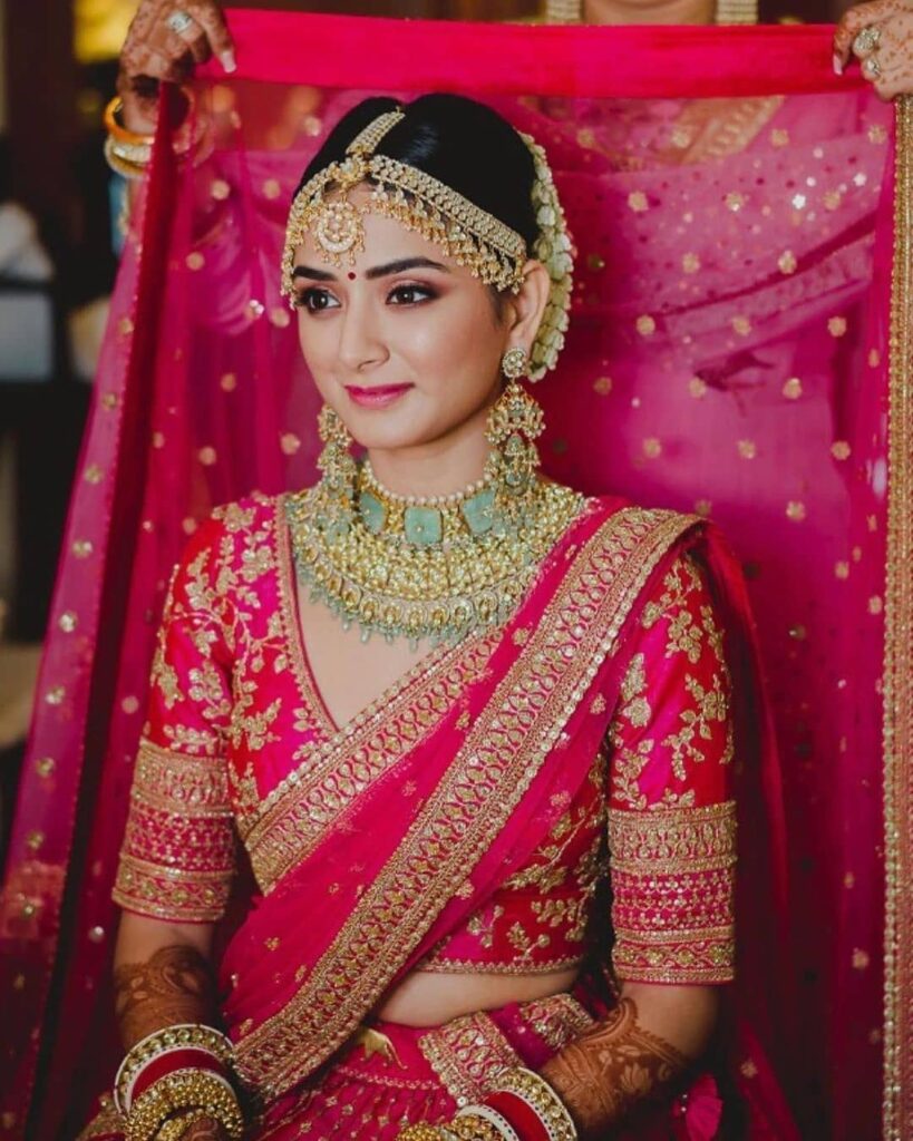 Hot Pink Lehenga For Brides