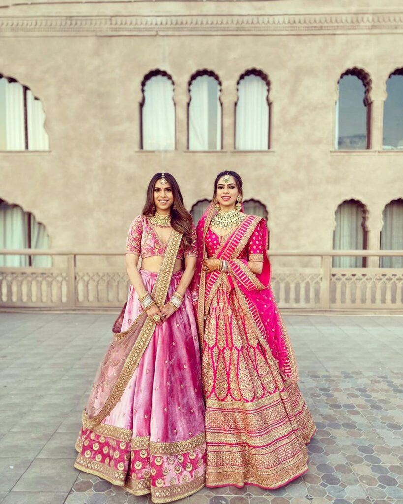 Pink lehenga For Brides