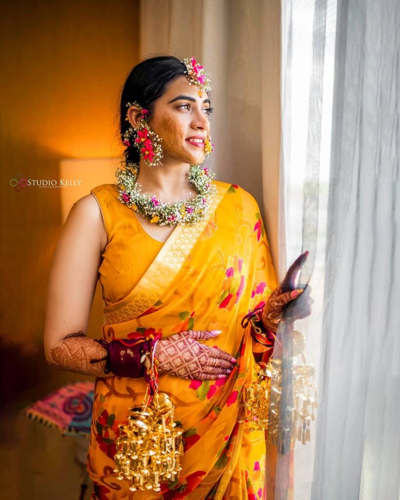 Saree For Haldi Ceremony 