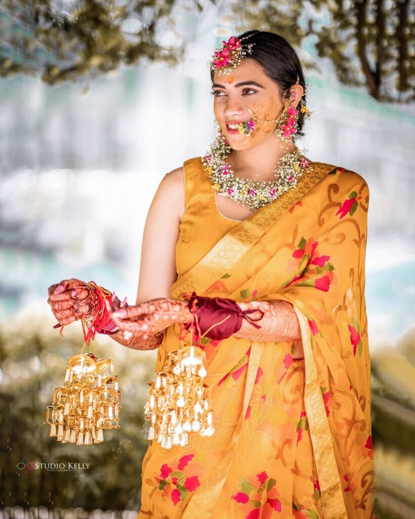 Saree For Haldi Ceremony 