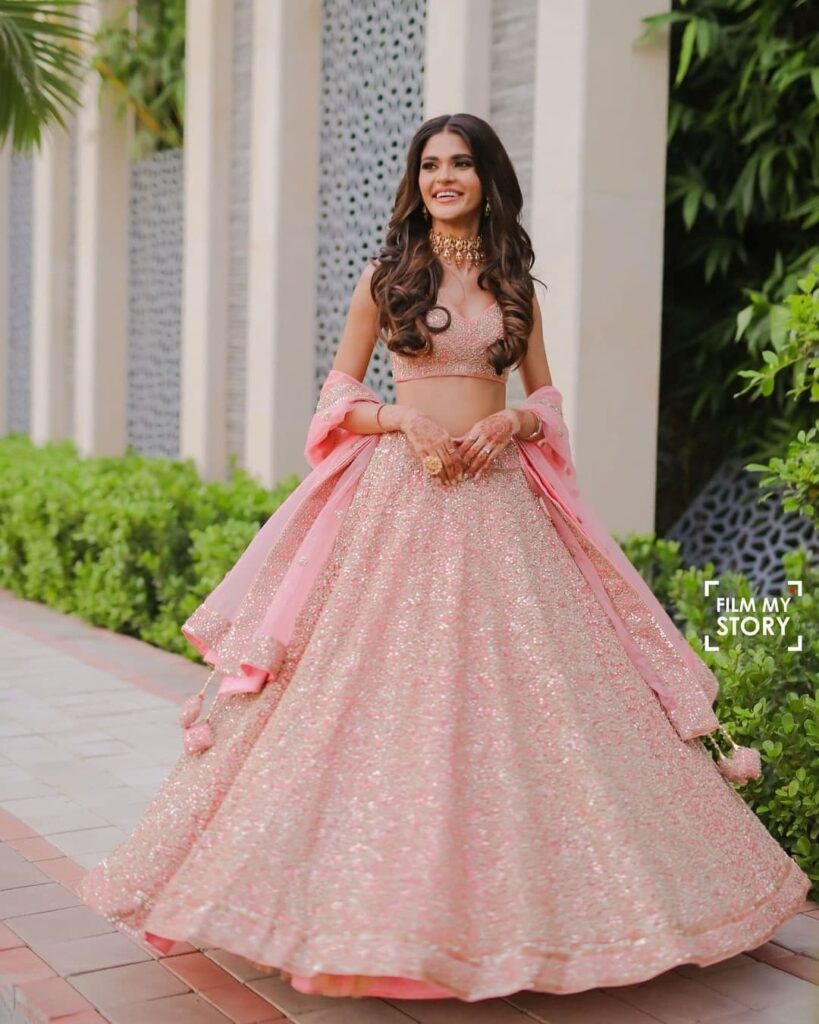 Pink Lehenga For Engagement