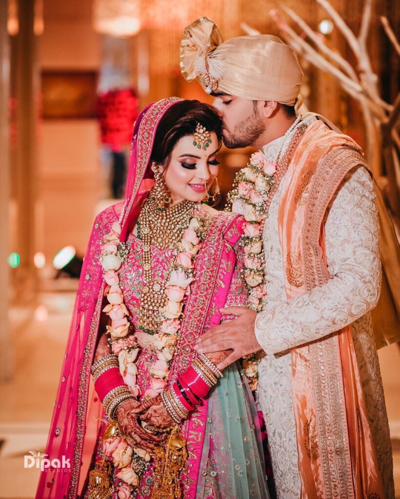 Pink Bridal Lehenga Combination