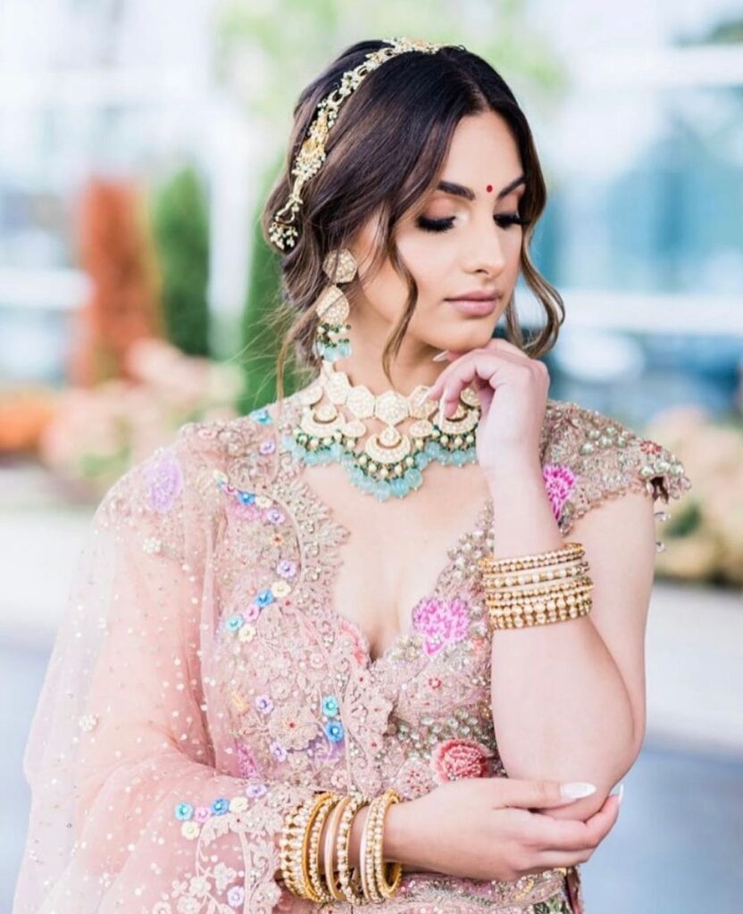 Light Pink Bridal lehenga