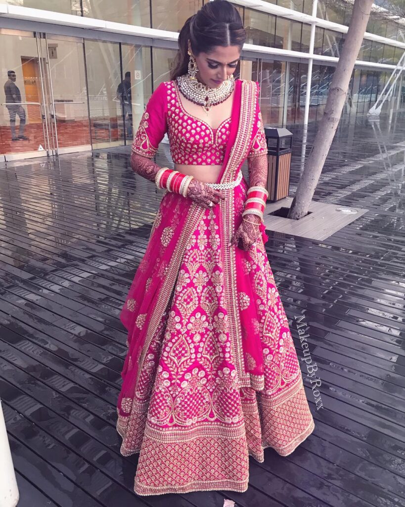 Pink Bridal Lehenga Sabyasachi